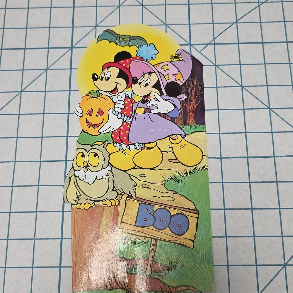 Halloween Mickey Minnie Mouse Die Cut Honeycomb Decoration Walt Disney Co Vintag